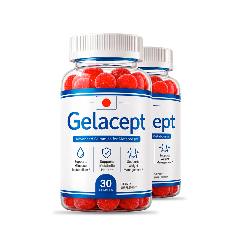 Two bottles of Gelacept gummies